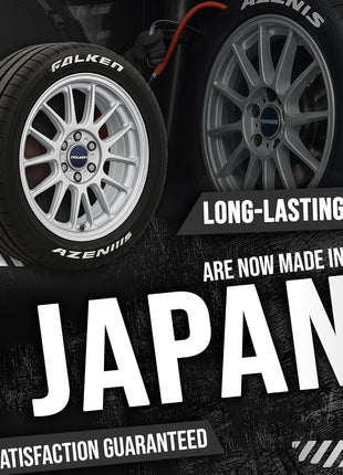 White Tire Paint Pen - Waterproof Permanent Paint pens for Car Wheels Lettering | Car Wash Safe and Durable | Made in Japan (Pack of 1)