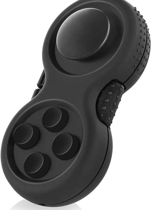Original Fidget Toy Game, Rubberized Classical Controller Fidget Concentration Toy with 8-Fidget Functions and Lanyard - Excellent for Relieving Stress and Anxiety