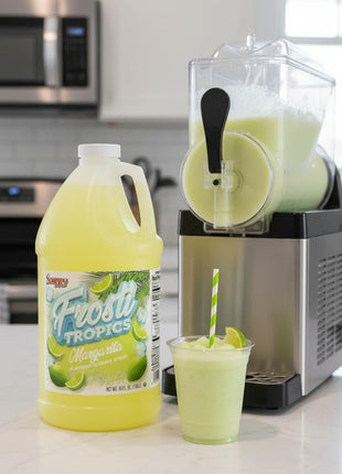 Snappy Frosti Tropics Margarita Slushie Mix, Slushie Syrups for Machine, Granita Slushy Syrup, Drink Mixers for Cocktails, Slushy Drink Mixes for Alcohol, 1/2 Gallon