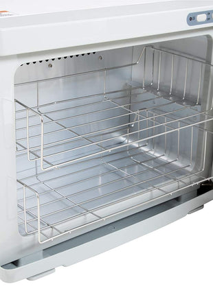 ForPro Professional Collection Premium Hot Towel Warmer, 23L Extra Large Capacity, Two Stainless Steel Racks, White