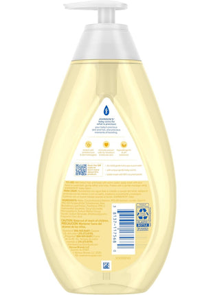 Johnson's Head-to-Toe Gentle Tear-Free Baby & Newborn Wash & Shampoo, Sulfate-, Paraben- Phthalate- & Dye-Free, Hypoallergenic Wash for Sensitive Skin & Hair, 27.1 fl. Oz