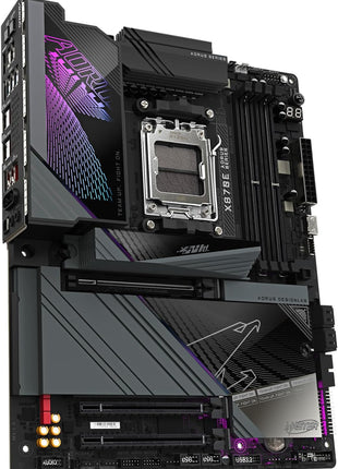 GIGABYTE X870E AORUS Master AMD AM5 LGA 1718 Motherboard, ATX, DDR5, 4X M.2, PCIe 5.0, USB4, WIFI7, 5GbE LAN, EZ-Latch, 5-Year Warranty