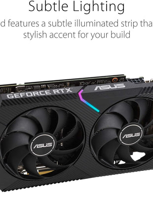 ASUS Dual NVIDIA GeForce RTX 3060 V2 OC Edition 12GB GDDR6 Gaming Graphics Card (PCIe 4.0, 12GB GDDR6 Memory, HDMI 2.1, DisplayPort 1.4a, 2-Slot, Axial-tech Fan Design, 0dB Technology)