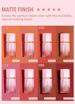 SHEGLAM Color Bloom Liquid Blush Makeup for Cheeks Matte Finish - Love Cake