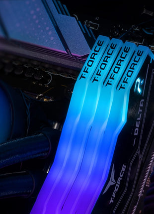 TEAMGROUP T-Force Delta RGB DDR5 Ram 32GB (2x16GB) 6800MHz PC5-54400 CL34 Desktop Memory Module Ram for 600 700 Series Chipset XMP 3.0 Ready Black - FF3D532G6800HC34BDC01