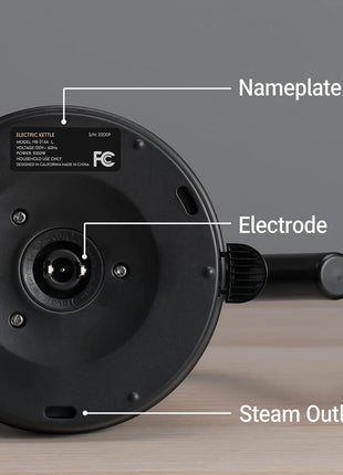 Mecity Electric Kettle Gooseneck Water Kettle Stainless Steel Tea Kettle Water Boiler Fast Heating, Auto Shut Off, 27 fl oz, 1000W, Matte Black