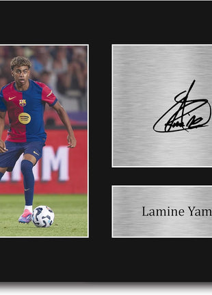 HWC Trading Lamine Yamal Gifts Printed Signed Autograph Picture for Soccer Fans and Supporters - US Letter