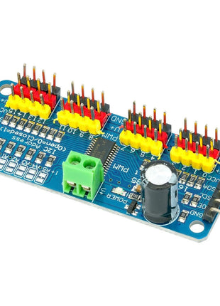 MTDELE 2Pcs PCA9685 16 Channel 12-bit PWM Servo Motor Controller IIC Interface Module Compatible with for Raspberry Pi Arduno Robotics DIY