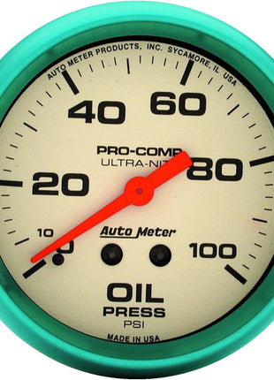 AUTO METER 4521 Ultra-Nite Oil Pressure Gauge