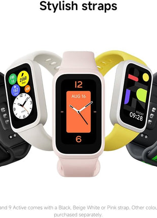 XIAOMI Smart Band 9 Active Global Version 1.47'' Display 18-Day Battery Life Modes All-Day Health and Fitness Monitoring 5ATM (Black)