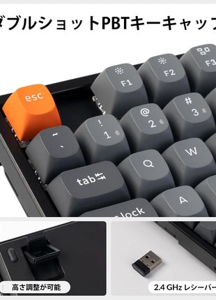 Keychron K8 MAX Wireless Mechanical Keyboard, 2.4GHz/Bluetooth/USB-C, RGB, Aluminum Frame, QMK/VIA, Programmable Macros, PBT Keycaps, For Mac Windows, Super Red Switch