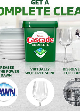 Cascade Complete Dishwasher Pods   Fresh Scent ActionPacs, Dishwasher Detergent, Dishwasher Soap, Detergent Pods, 78 Count
