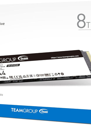 TEAMGROUP MP44 8TB SLC Cache Gen 4x4 M.2 2280 PCIe 4.0 SSD W/NVMe Laptop & Desktop & NUC & NAS Read/Write Speed Up to 7000 / 6000MB/s TM8FPW008T0C101
