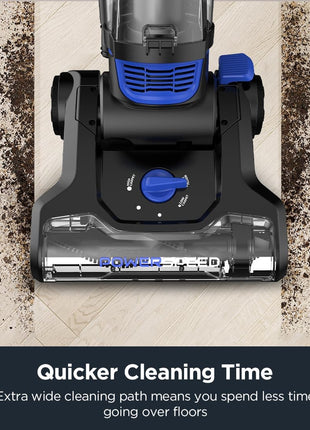 Eureka Lightweight Powerful Upright Vacuum Cleaner for Carpet and Hard Floor, PowerSpeed, New Model,Blue,black/New Model