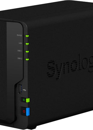 Synology DS223 Home & Office Backup Hub - Centralize Files, Protect Data & Monitor Property (2-Bay Diskless NAS)
