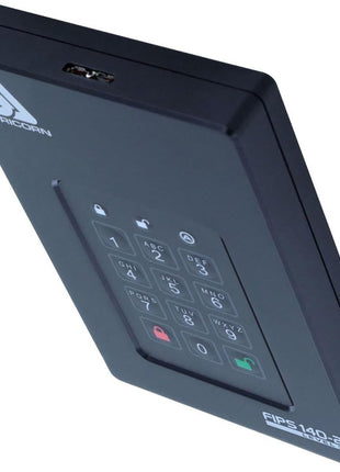 Apricorn 2TB Aegis Fortress L3- FIPS Level 3 Validated USB 3.0 Hardware Encrypted Portable Drive (AFL3-2TB) , black