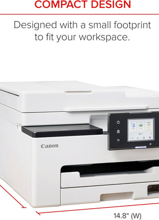 Canon MegaTank MAXIFY GX2020 All-in-One Wireless Color Printer – Print, Copy, Scan with Duplex Printing – Refillable Tank System, Compact Desktop Design – Wireless Print Scan Copy for Home & Office