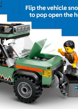 LEGO City Off-Road 4x4 Mountain Truck Toy - Building Toy Set for Kids, Boys and Girls, Ages 6+ - Fun Gift Idea for Birthdays and Holidays - with Adventurer Minifigure and Accessories - 60447