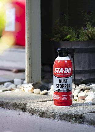 STA-BIL Rust Stopper - Anti-Corrosion Spray and Antirust Lubricant - Prevents Car Rust, Protects Battery Terminals, Stops Existing Rust, Rust Preventative Coating - 13 Oz (22003)