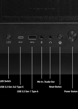 MSI Codex Z2 Gaming Desktop: AMD R7-8700F, GeForce RTX 5070, 32GB DDR5, 2TB m.2 NVMe SSD, USB Type-C, VR-Ready, Windows 11 Home : A8NVP-436US