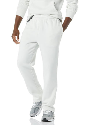 Amazon Essentials Men's Fleece Open Bottom Sweatpant (Available in Big & Tall), Black, Large