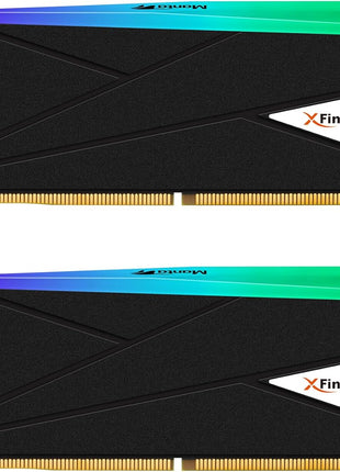 V-Color Manta XFinity RGB DDR5 32GB (16GBx2) 8000MHz CL38 1.45V RGB Gaming Desktop Upgrade RAM (Intel XMP 3.0 & AMD Expo CompatibleU-DIMM Memory Module SK Hynix IC - Black (TMXFL1680838KWK)