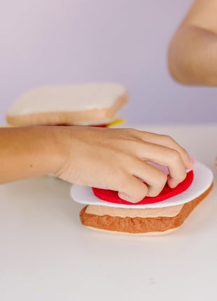 Melissa & Doug Felt Food Sandwich Play Food Set (33 pcs), Orange, 1 Count