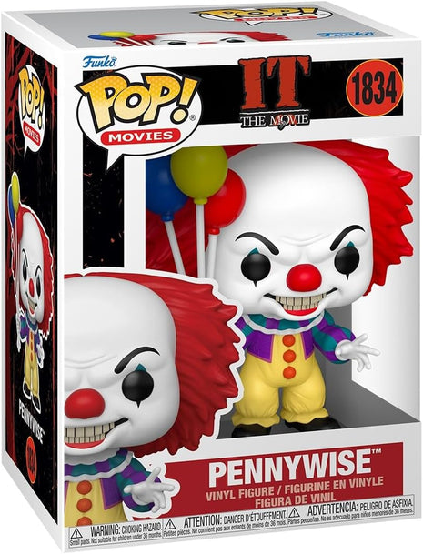 Funko Pop! Movies: Pennywise - (1990) - IT - Collectable Vinyl Figure - Gift Idea - Official Merchandise - Toys for Kids & Adults - Disney Fans - Model Figure for Collectors and Display
