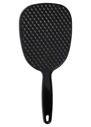 Diane Standard 1X Magnification Hand Mirror, Single Sided Hand Held Mirror with Handle for Salon, Barber, Grooming, Vanity, Shaving, and Travel, Medium, 5 inch x 11 inch, Black