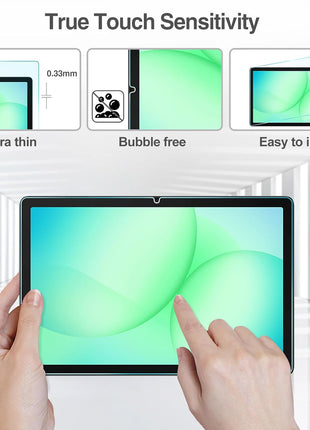 ProCase 2 Pack Screen Protector for Galaxy Tab A11 Plus/Tab A9 Plus | Quality HD Clear Tempered Glass 9H Film Guard for Tab A11+ 2025 / A9+ 5G 11" 2023