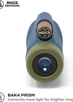 Nocs Provisions Zoom Tube 8x32 Monocular, Bird Watching & Backpacking | 8X Magnification Telescope, Bak4 Prism, Wide Field of View for Wildlife Viewing