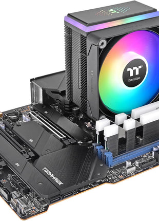 Thermaltake ASTRIA 400 ARGB CPU Cooler, Compatible with Latest Intel LGA 1851/1700 and AMD AM5 CPU, Single Tower, 230W TDP Cooling Power, CL-P120-CA12SW-A
