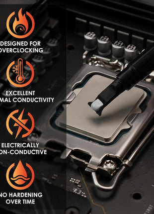 Thermal Grizzly Kryonaut - 1 Gram - Extremly High Performance Thermal Paste - for Demanding Applications and Overclocking CPU/GPU/PS4/PS5/Xbox