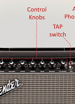 Fender Champion II 25-Watt Guitar Combo Amplifier Bundle with Instrument Cable, Picks, and Austin Bazaar Instructional Video