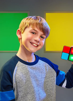 Moose Games Flipslide, Handheld Puzzle Game, Travel Toy Ages 8-13 | 4 modes (Speed, Multiplayer, Level, Memory) fast-paced puzzle fun; travel game and great gift for boys and girls ages 8-13