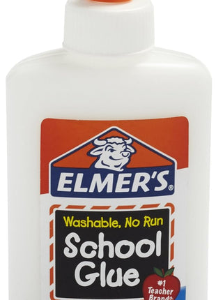 Elmer's bundle Washable Liquid School Glue, White, Dries Clear, 4 fl oz Plus Disappearing Purple Elmer's School Glue Stick, 7g, 2pk