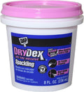 Dap 12328 DryDex Spackling Interior/Exterior, 1/2-Pint , White