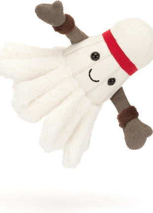 Jellycat Amuseables Badminton Stuffed Toy, 6 inches - Badminton Plush for Sports Fans