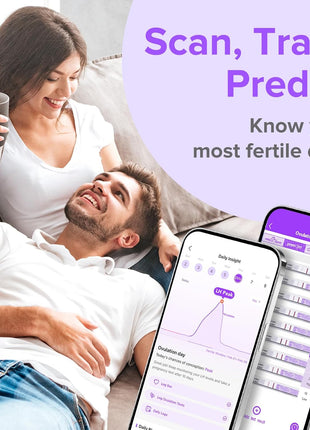 Premom Quantitative Ovulation Predictor Kit for Women | 40 Ovulation Test Strips with Numerical LH Range 0-65 mIU/mL, 10 Pregnancy Test Strips, Premom App Tracking LH Changes