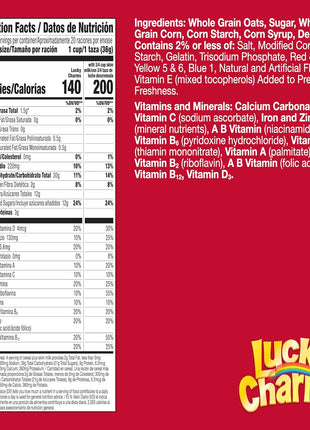 Lucky Charms Gluten Free Cereal with Marshmallows, Kids Breakfast Cereal, Made with Whole Grain, Giant Size, 26.1 oz