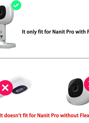 Flexible Baby Monitor Mount for Nanit Pro Smart Baby Monitor & Flex Stand |No Tools, No Wall Damage, Portable with 360° Angle Adjustment (clamp)