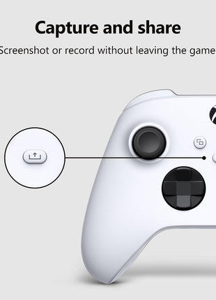 XBOX Wireless Gaming Controller | Robot White | Consoles, PCs, TVs, mobile, and more | Textured Grip | Wireless, Bluetooth, USB-C Connectivity