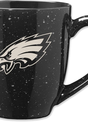 Rico Industries NFL Football 16 oz Team Color Laser Engraved Speckled Ceramic Coffee Mug