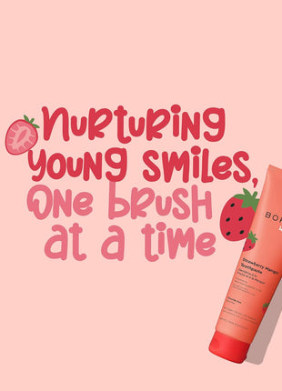 Boka Kids Toothpaste - Fluoride Free Nano Hydroxyapatite Toothpaste | Kids Oral Care - Strawberry Mango - 4 Oz, 1PK