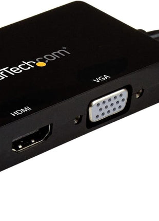 StarTech.com 4K USB C to HDMI, VGA & DVI Multi Port Video Display Adapter for Mac / Windows Laptop & Monitor (CDPVGDVHDBP)
