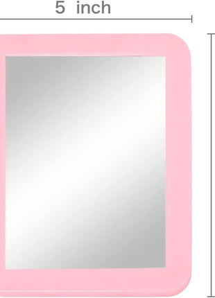 ARTLYMERS Locker Mirror Magnetic, Locker Accessories, 5x7 Real Glass Pink | Locker Decor & Stuff, Magnet Backing, Back to School, Classroom Decorations, Household Refrigerator, Office Cabinet, Bathroom