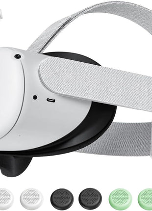 Original Replacement Head Strap for Meta Oculus Quest 2, Enhanced Comfort and Gaming Immersion VR Accessories Compatible with Oculus/Meta Quest 2 Elite Strap