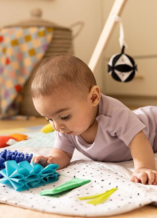 Lovevery, The Play Gym with Sensory Strands, Tummy Time Play Mat with Developmental Zones & Detachable Sensory Toys, Parent-Approved Baby Essential