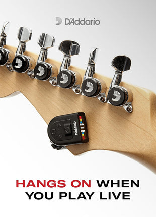 D'Addario Micro Headstock Tuner, 1 Pack | D'Addario tuners deliver fast, accurate tuning with a compact design and clear display for reliable performance.