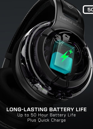 Turtle Beach Atlas Air Wireless Open Back PC Gaming Headset - PC, PS5, PS4, Mobile - 24-bit High-Fidelity Audio, Broadcast Grade Mic, Bluetooth, Floating Earcup, Memory Foam Cushions, 50-Hr Battery